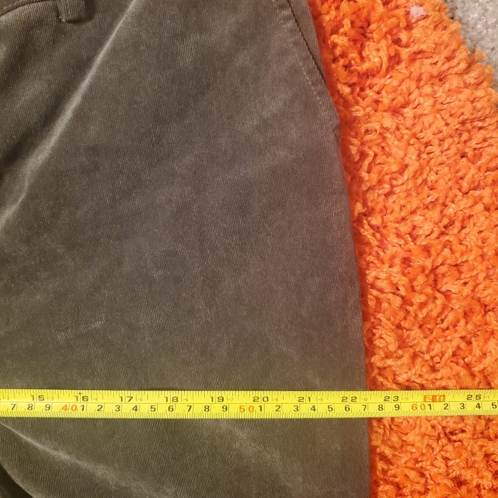 Coldwater Creek Olive Green Corduroy Pants Size 12 - Picture 6 of 9